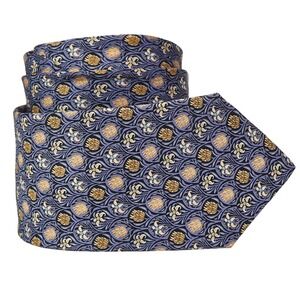 Metropolitan Museum of Art Men's‎ Silk Necktie Designer Floral Purple/Gold/Navy